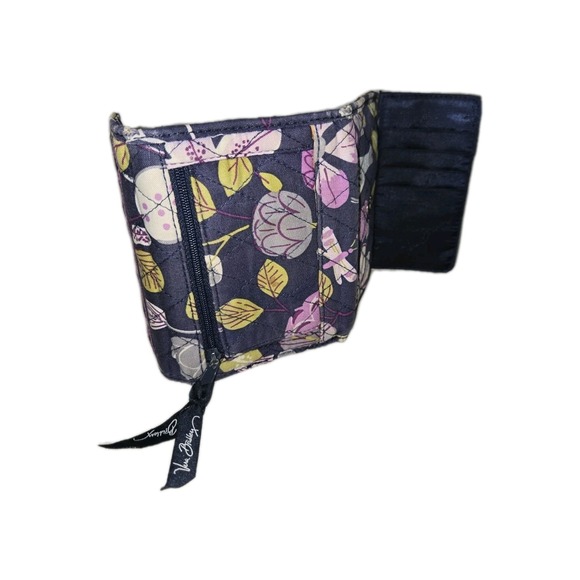 Vera Bradley Euro Wallet Floral Nightingale 10874-118 Coin Trifold - Picture 7 of 9